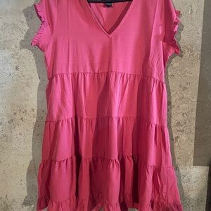 Pink Tiered Dress